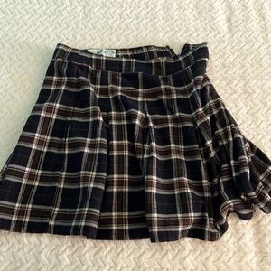 Plaid mini skirt